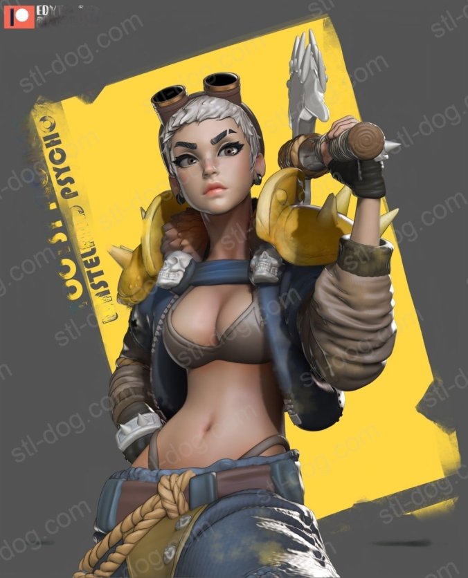 荒野少女 (Wasteland Psycho) 3D打印图纸